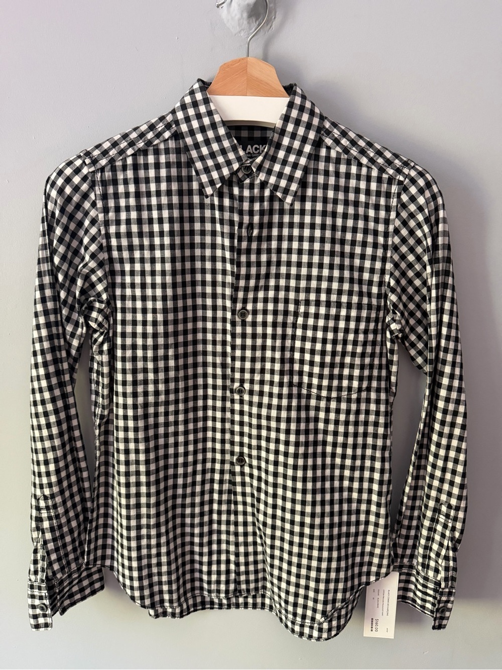 Comme des Garcons Black and White Gingham Button-Down Shirt - Women’s